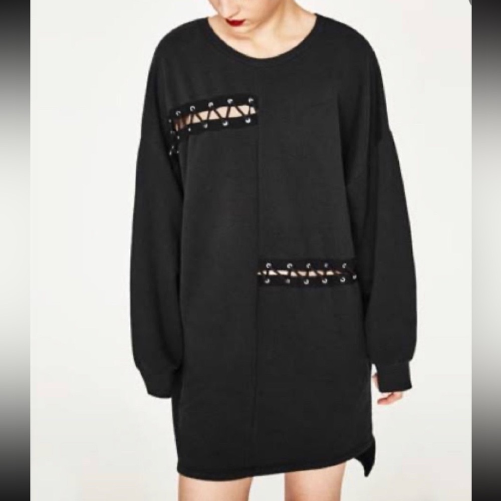 Zara Black Sweater Dress